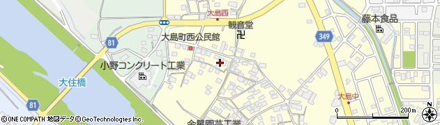 兵庫県小野市大島町66周辺の地図