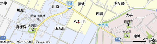 愛知県西尾市吉良町瀬戸（八丁目）周辺の地図