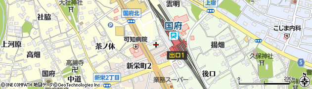 愛知県豊川市久保町流レ周辺の地図