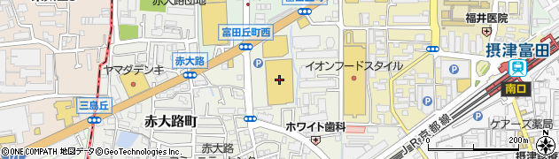 ホームセンターコーナン高槻富田丘店周辺の地図