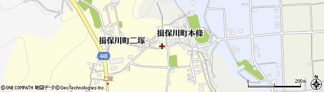 兵庫県たつの市揖保川町二塚251周辺の地図