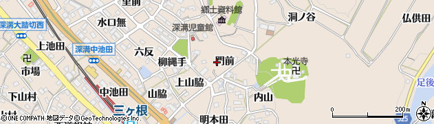 愛知県額田郡幸田町深溝門前11周辺の地図