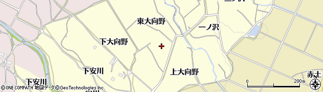 愛知県豊橋市石巻平野町東大向野周辺の地図