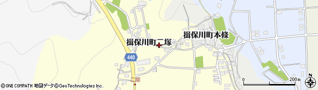 兵庫県たつの市揖保川町二塚224周辺の地図