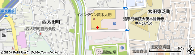 大阪府茨木市城の前町周辺の地図