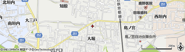 京都府城陽市枇杷庄大堀123周辺の地図