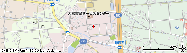 静岡県焼津市中根新田周辺の地図