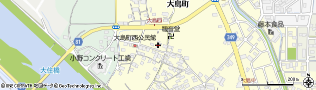 兵庫県小野市大島町65-2周辺の地図