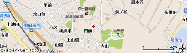 愛知県額田郡幸田町深溝門前20周辺の地図