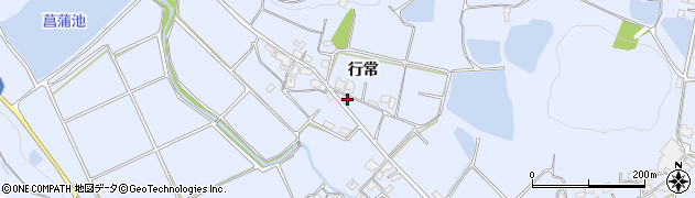 兵庫県加古川市志方町行常354周辺の地図