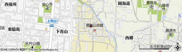 愛知県蒲郡市清田町（橋詰）周辺の地図