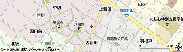 愛知県西尾市熱池町東切6周辺の地図
