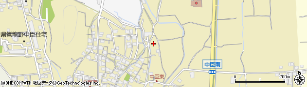 兵庫県たつの市揖保町中臣周辺の地図