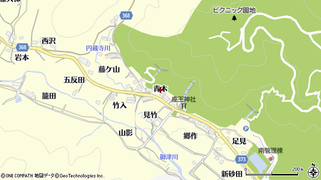 〒441-0323 愛知県豊川市御津町金野観音寺の地図
