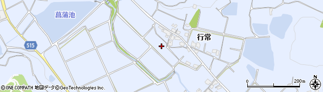兵庫県加古川市志方町行常385周辺の地図
