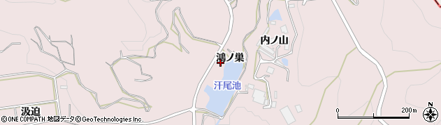 愛知県西尾市吉良町駮馬（鴻ノ巣）周辺の地図