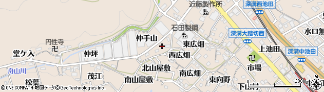 愛知県幸田町（額田郡）深溝（大保田）周辺の地図