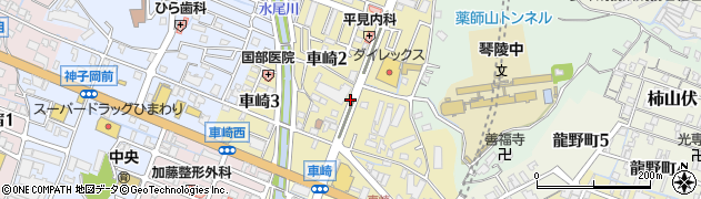 兵庫県姫路市車崎周辺の地図