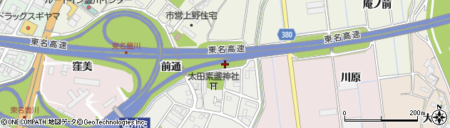 愛知県豊川市麻生田町為京周辺の地図