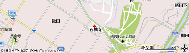 愛知県豊橋市賀茂町（石城寺）周辺の地図