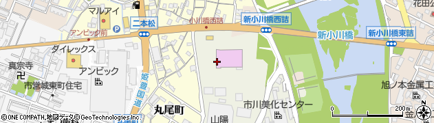 マルハン　姫路野里店周辺の地図