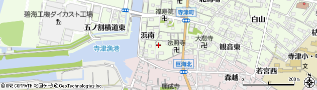 愛知県西尾市寺津町南馬場63周辺の地図