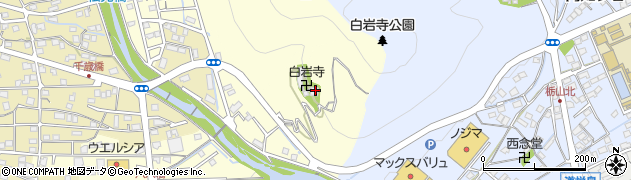 白岩寺周辺の地図