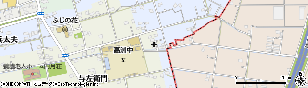 静岡県藤枝市与左衛門1周辺の地図