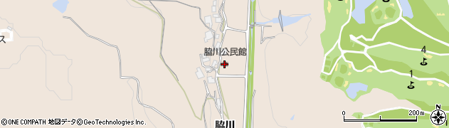 脇川公民館周辺の地図