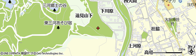 愛知県豊川市御油町大下河原周辺の地図