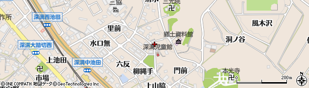 愛知県幸田町（額田郡）深溝（里）周辺の地図
