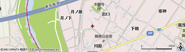 愛知県豊橋市賀茂町出口32周辺の地図