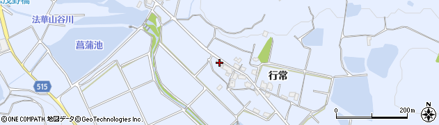 兵庫県加古川市志方町行常320周辺の地図