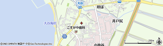 愛知県常滑市大谷（道向）周辺の地図