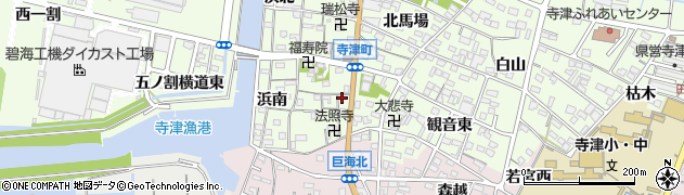 愛知県西尾市寺津町南馬場46周辺の地図