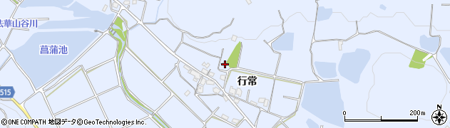 兵庫県加古川市志方町行常278周辺の地図