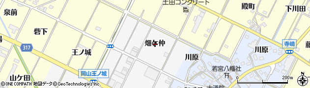 愛知県西尾市吉良町木田（畑ケ仲）周辺の地図