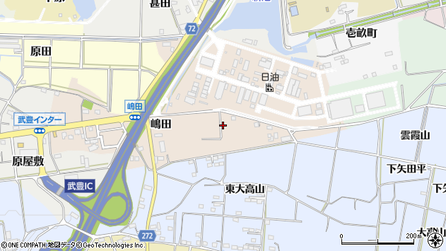〒470-2373 愛知県知多郡武豊町嶋田の地図