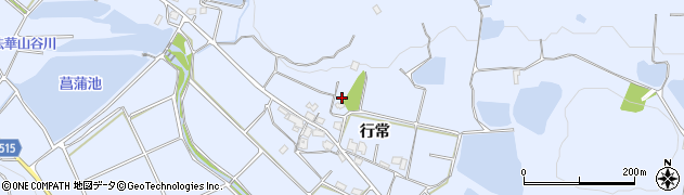兵庫県加古川市志方町行常281周辺の地図
