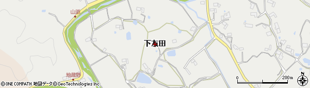 三重県伊賀市下友田周辺の地図
