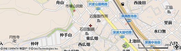 愛知県幸田町（額田郡）深溝（一本樹）周辺の地図