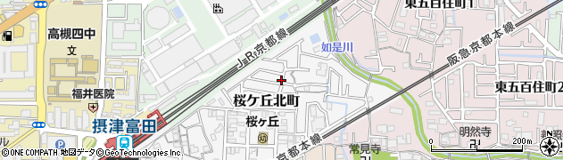 大阪府高槻市桜ケ丘北町周辺の地図