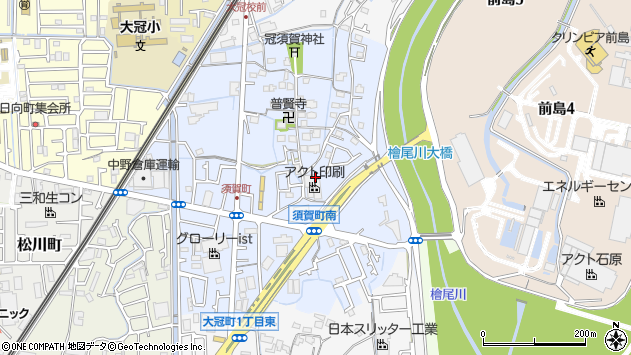〒569-0022 大阪府高槻市須賀町の地図