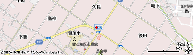 愛知県豊橋市賀茂町久長33周辺の地図