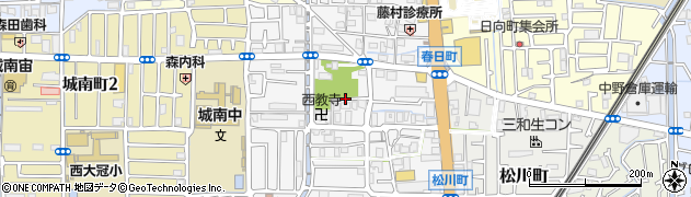 大阪府高槻市春日町周辺の地図