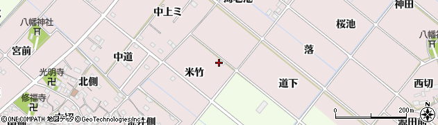愛知県西尾市針曽根町米竹80周辺の地図