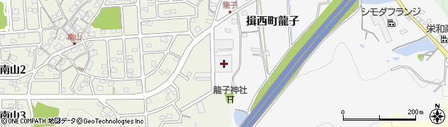 兵庫県たつの市揖西町龍子421周辺の地図