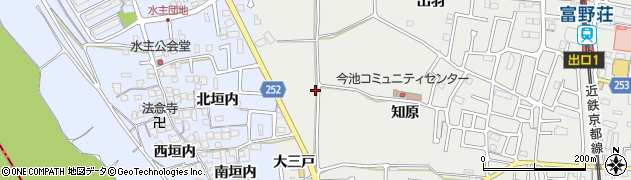 京都府城陽市枇杷庄大三戸34周辺の地図