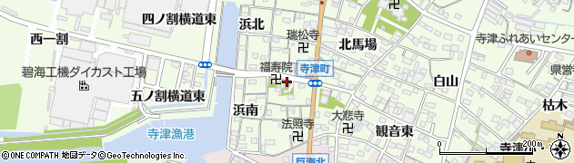愛知県西尾市寺津町南馬場30周辺の地図