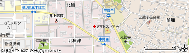 愛知県豊川市本野町北浦126周辺の地図